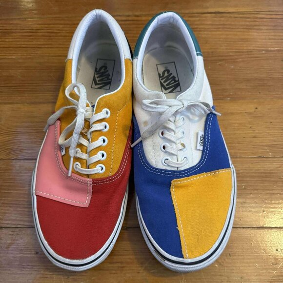 Vans Other - Vans Patchwork Era Skateboarding Shoes Men's Size 10 Multicolor Unisex